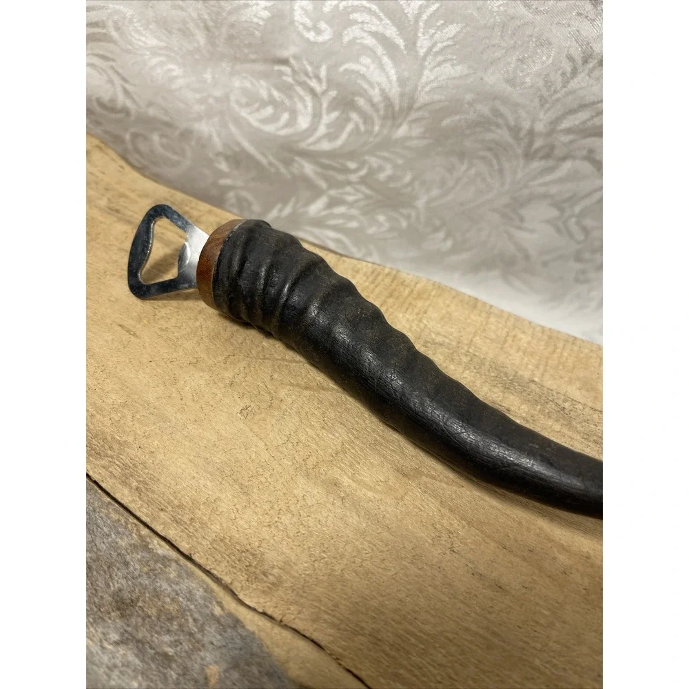 Africa Horn Springbok Antelope Antler Black Bottle Can Opener Unique Gift Barwar